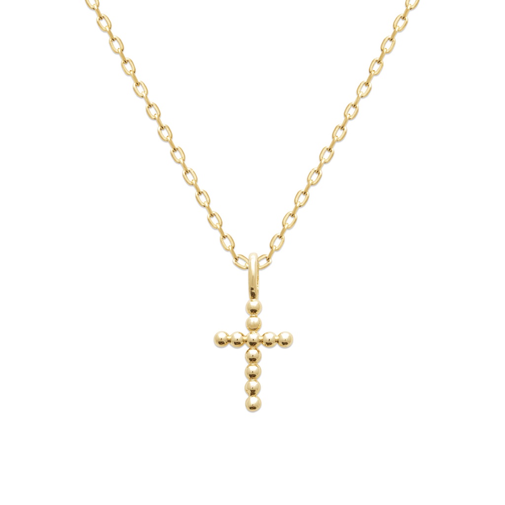 COLLAR CRUZ BOLITAS GOLDEN