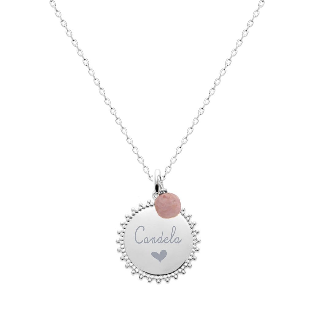 COLLAR ABRIL STONE SILVER