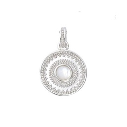 [920361EX0650WPL] COLGANTE RONDE NACRE SILVER