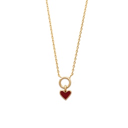 [910392190545CH] COLLAR COEUR ROUGE GOLDEN